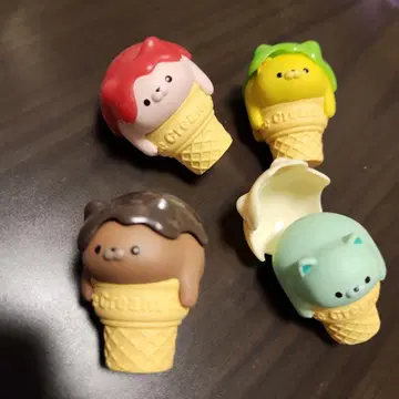 아이스크림 고양이 마스코트 피규어