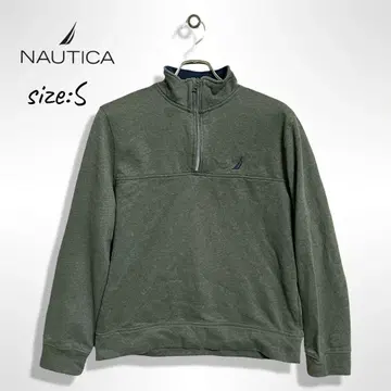 NAUTICA 반집업 스웨터 S 사이즈 그린