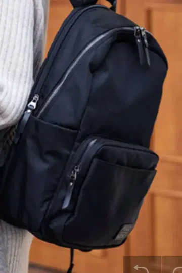나일론 블랙 배낭