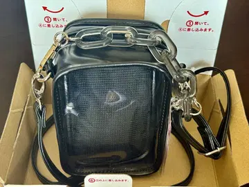 새상품 WEGO 컬러풀 체인 누이이타 숄더 블랙