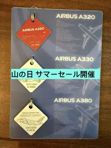 산의 날 썸머 세일 Airlinertags 에어버스 세트
