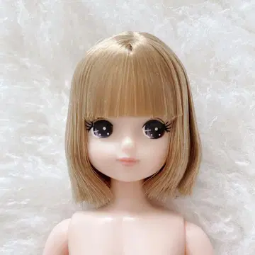 거의 사용하지 않은 리카짱 캐슬 즐거움 인형 키라짱 보브 블론드 계열