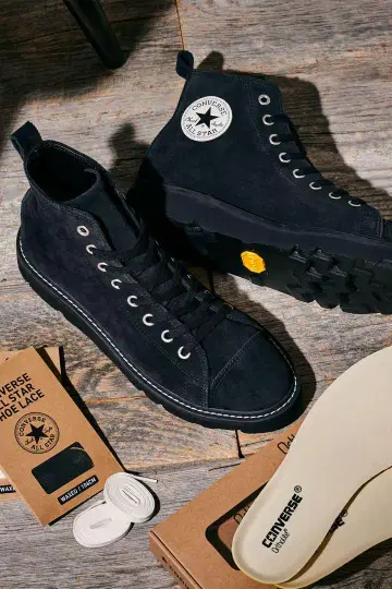 컨버스 CONVERSE 롱라이프 스웨이드 하이컷 블랙