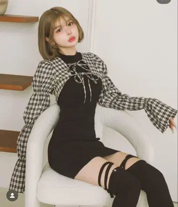 Darich 다리치 셔링 볼레로 미니 원피스