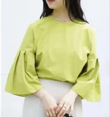 UNTITLED 무제 세탁 가능 소매 주름 디자인 블라우스