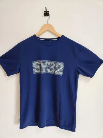 SY32 에스와이 서티투 로고 네이비 티셔츠 L
