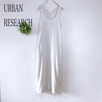 어반 리서치 [ F ] 슬리브리스 롱 원피스 코튼 얇은 소재 캐주얼