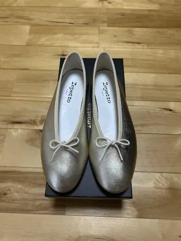 컨디션 최상 Repetto 레페토 골드 발레 슈즈