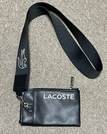 라코스테 LACOSTE 가죽 카드 숄더 포치