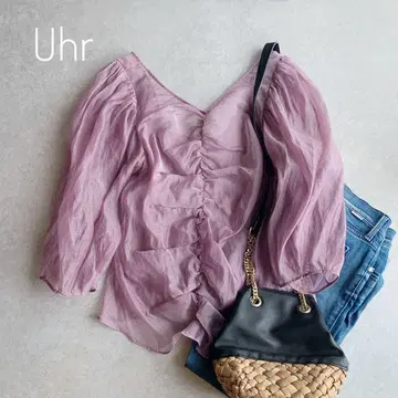 Uhr 시어 갯지 블라우스