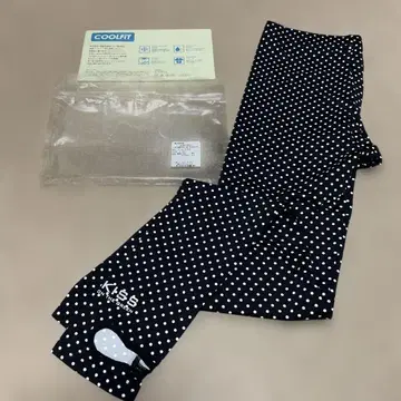 키스온더그린 골프 물방울 패턴 UV컷 냉감 여성용 고리 레깅스