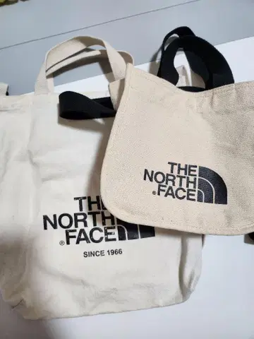 THE NORTH FACE 토트백 2개 세트 베이지