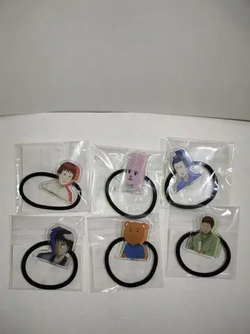 개그 만화 날씨 페이스 고무 6종 세트