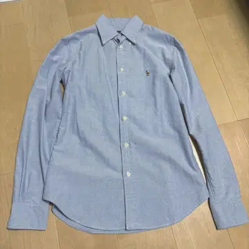 Ralph Lauren 커스텀 핏 라이트 블루 셔츠 여성용 S