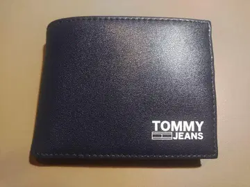 토미 진즈 TOMMY JEANS 두겹 지갑 동전 지갑 포함 네이비
