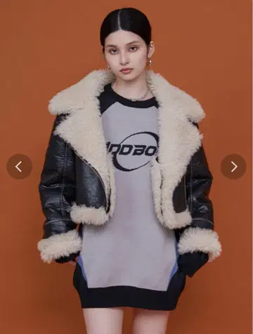 빈티지 스타일의 짧은 가짜 무톤