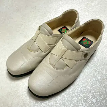 JS 하트 레이블 가죽 신발 편안한 신발 가죽 24cm