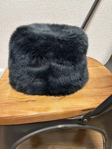 키지마 타카유키 인조 모피 햇 버킷햇 블랙