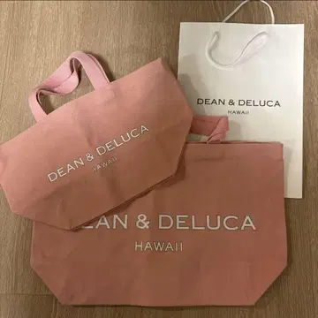 DEAN & DELUCA 핑크 토트백 하와이 한정 로열 하와이안