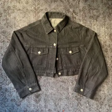 Y2K 숏 기장 블랙 데님 자켓 트렌드 인기 여성 빈티지 레트로 스타일