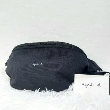 신품  agnes b.  아니스 베  웨스트 포치  웨스트 백  블랙