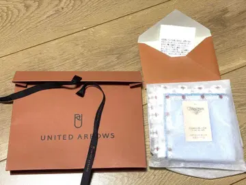 근자 레이스 블루 스완 손수건 UNITED ARROWS