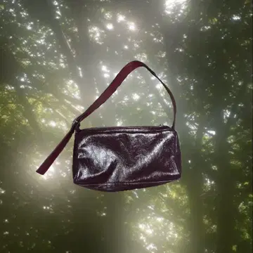 ZARA 숄더백 와인 레드 퍼플 레드 y2k 그런지 헤이세이
