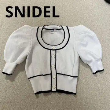 SNIDEL 썸머 니트 화이트 프리 사이즈 새상품급