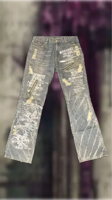 bernings sho 스트레이트 데님 팬츠
