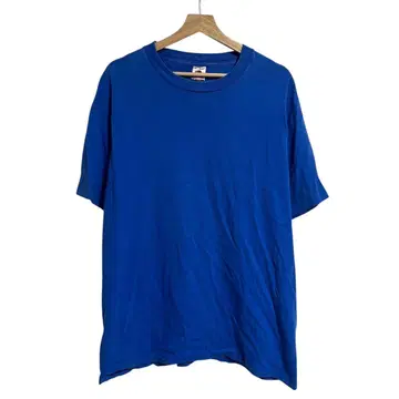 프루트 오브 더 룸 티셔츠 80년대 미국 블랭크 블루 XL