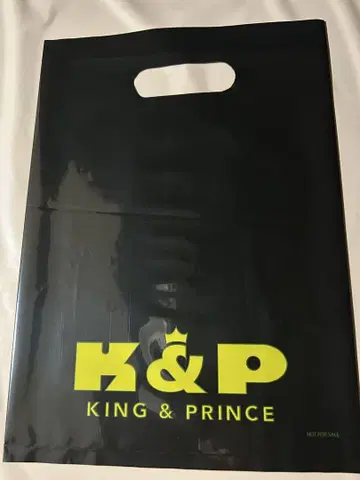 King & Prince 쇼핑백 블랙 킹프리