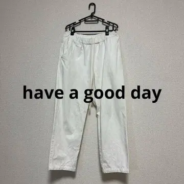 좋은 하루 보내세요 테이퍼드 팬츠