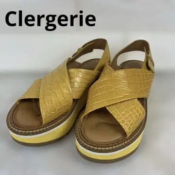 새상품급 클레쥬리 Clergerie 샌들 스트랩 통굽