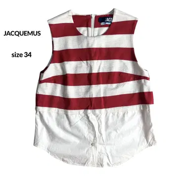 JACQUEMUS 자크 뮈스 프랑스제 슬리브리스 상의