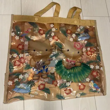 당시대 제품 비닐 가방 헬로키티 산리오 헤이세이 레트로