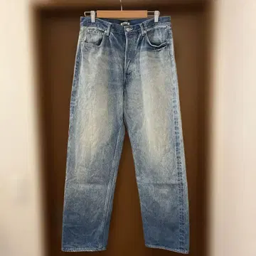 AURALEE 24AW 셀비지 페이드 헤비 데님