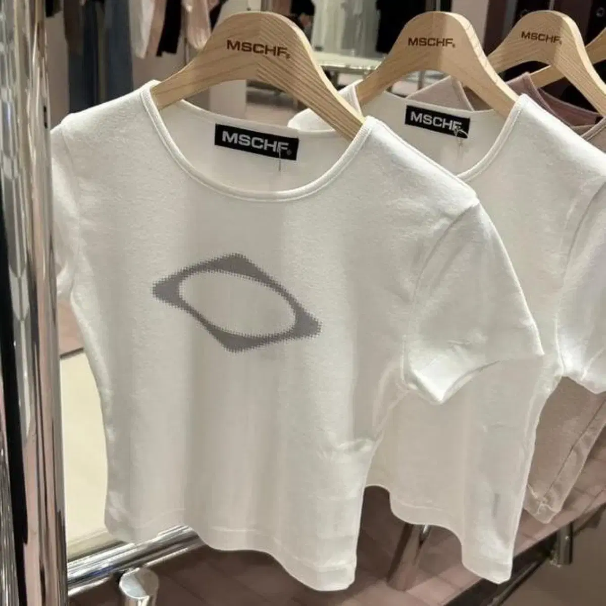MISCHIEF | 미스치프 Mischief Wide Neck Bleached T-shirt