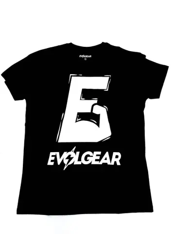 EVOLGEAR 에볼 티셔츠 머슬 로고 앞면 L 사이즈