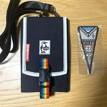 chums FUJI ROCK 멀티 패스 케이스 와펜 후지록