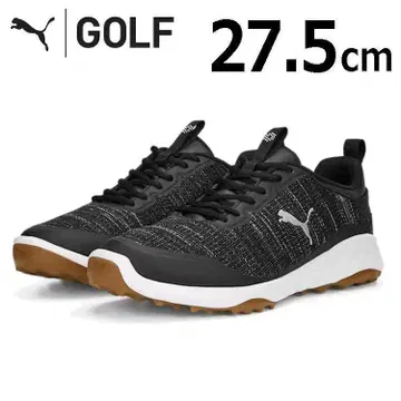 신품 PUMA 스파이크리스 골프 신발 27.5cm 블랙