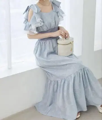 MAJESTIC LEGON 풀 리본 코르셋 원피스 페미닌