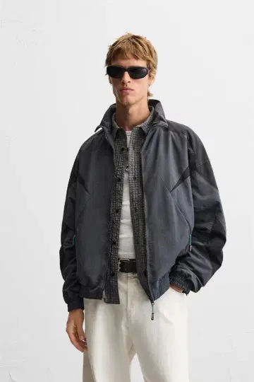 ZARA 라 컬러 블록 테크니컬 재킷 M 사이즈 품절 상품