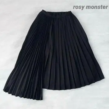 로지 몬스터 비대칭 플리츠 스커트 S