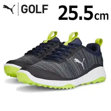 신품 PUMA 스파이크리스 골프 신발 25.5cm 네이비 YE