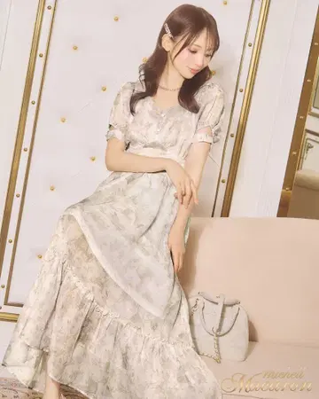 미셸 마카롱 로얄 플뢰르 원피스