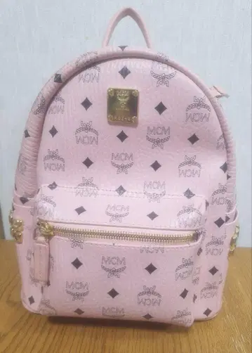 MCM 백팩 핑크