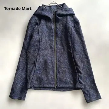 Tornado Mart 다크 블루 집업 후드티