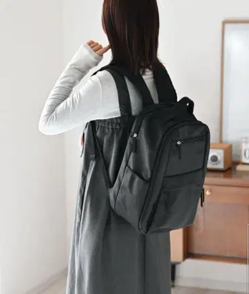 새 제품 태그 부착 시마무라 무무 방수 17포켓 다기능 배낭 검정 블랙