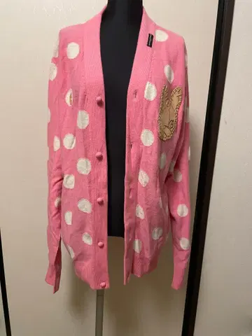 새상품 가르시아 마르케스 크리스탈 볼 캐시미어 100% 가디건 사이즈 3