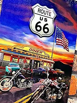 ROUTE66 철판 간판 루트66 가라지 바이크 포스터 DK0171